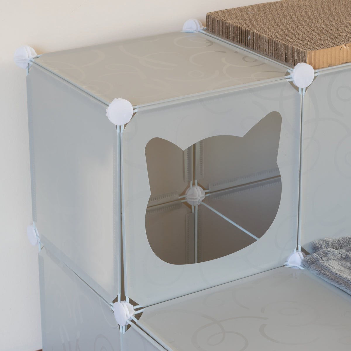 Kitty Cubby modular cat tower with hideaway — product view 26