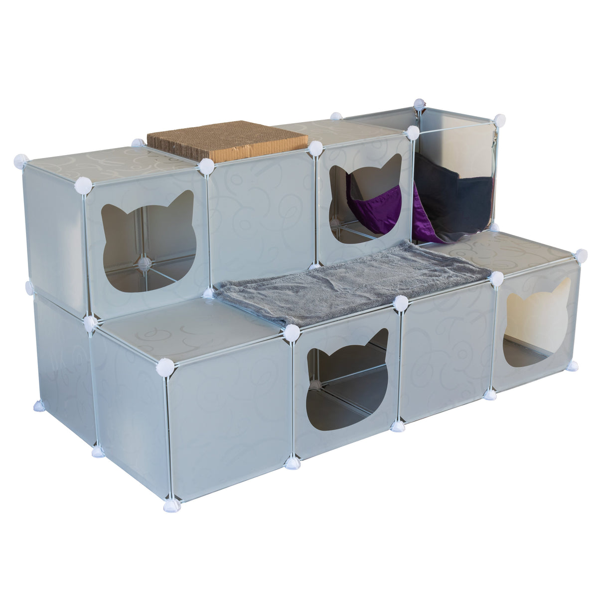 Kitty Cubby modular cat tower with hideaway — product view 23