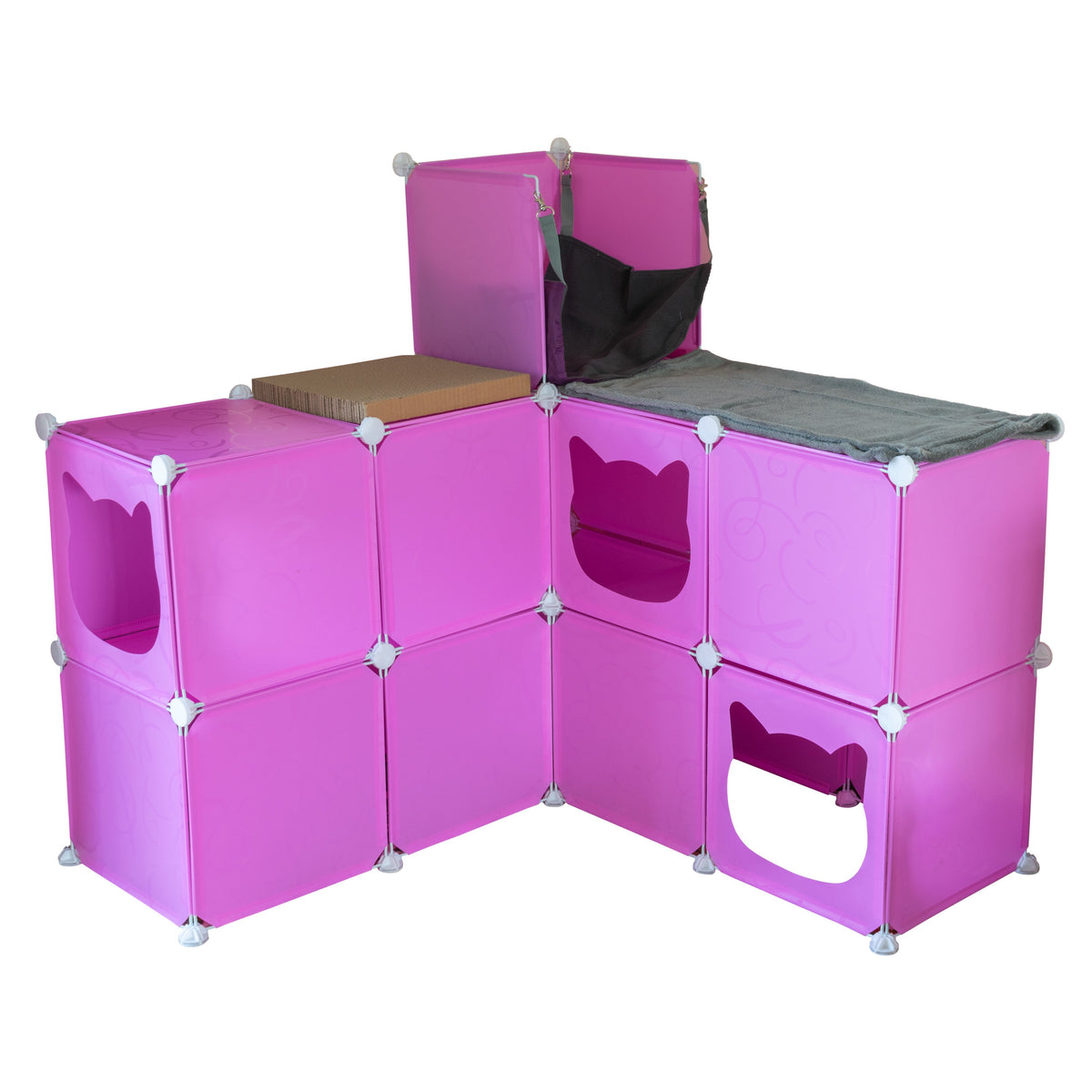 Kitty Cubby modular cat tower with hideaway — product view 32