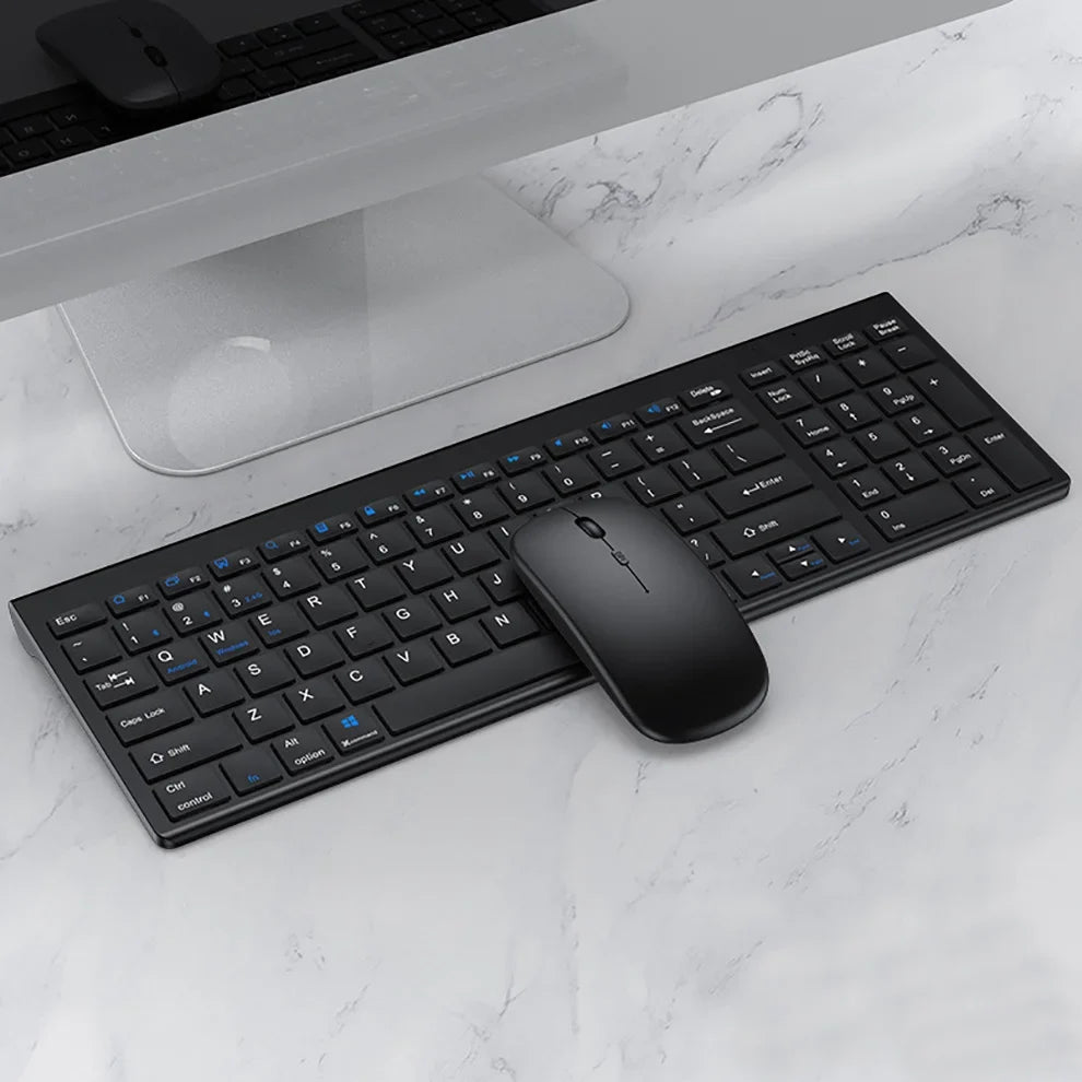 Rechargeable Wireless Keyboard & Mouse Set