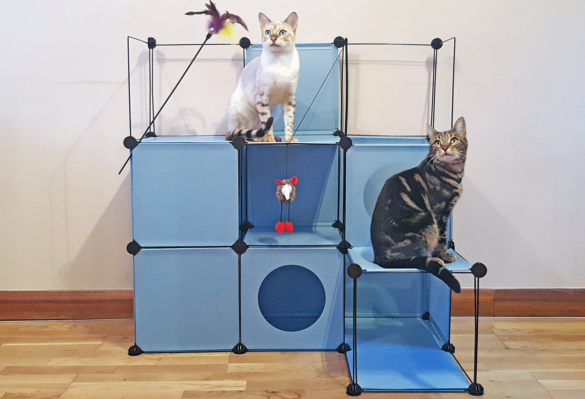 Kitty Cubby modular cat tower with hideaway — product view 37