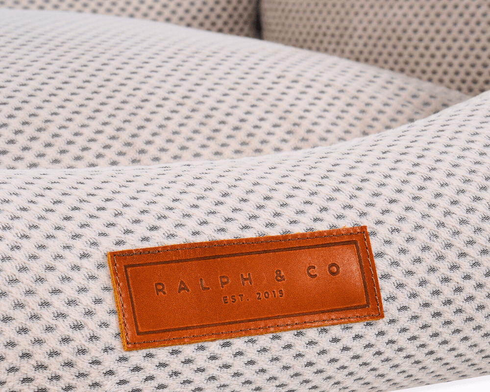Chatsworth orthopaedic memory foam dog bed in beige — product view 7