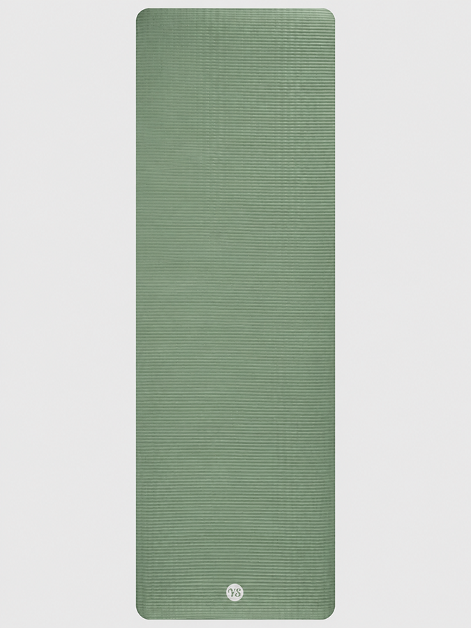 Textured surface of the Sage Green fitness mat